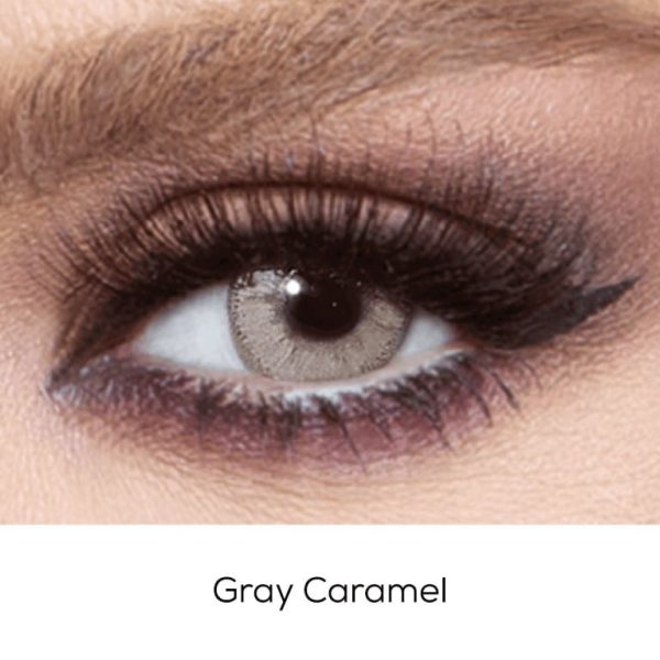 Bella Glow Grey Caramel Contact Lenses Eye Fashion
