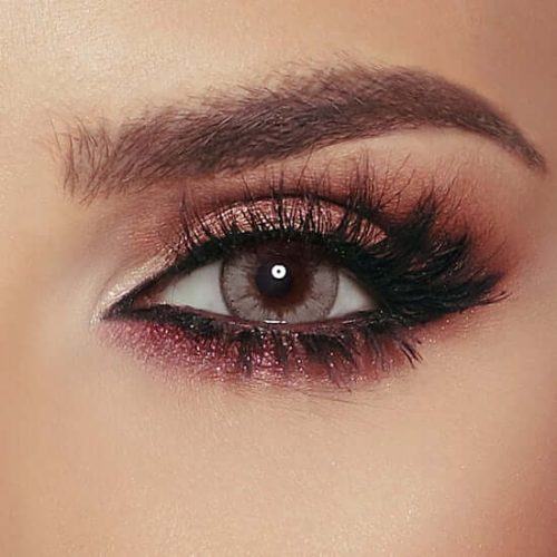 Bella Glow Grey Caramel Contact Lenses Eye Fashion
