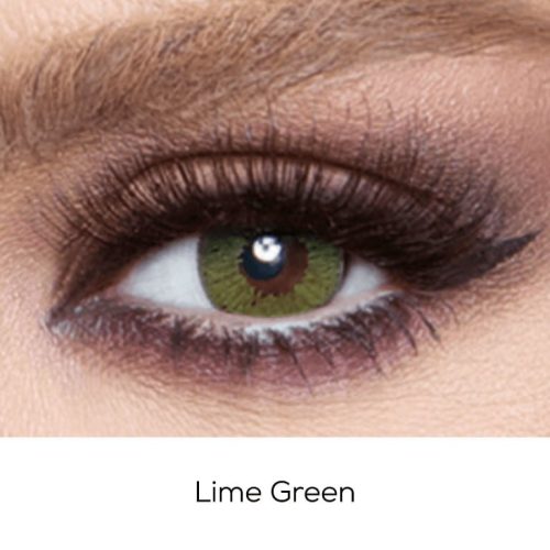 Bella Glow Lime Green Contact Lenses Eye Fashion