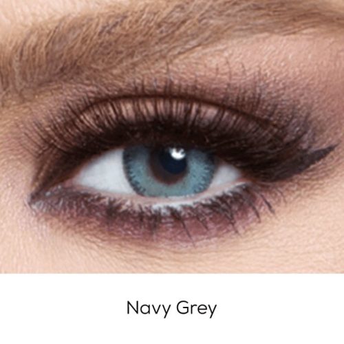 Bella Glow Navy Grey Contact Lenses Eye Fashion