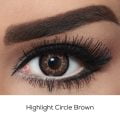 Bella Highlight Circle Brown Contact Lenses Eye Fashion