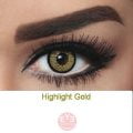 Bella Highlight Gold Contact Lenses Eye Fashion