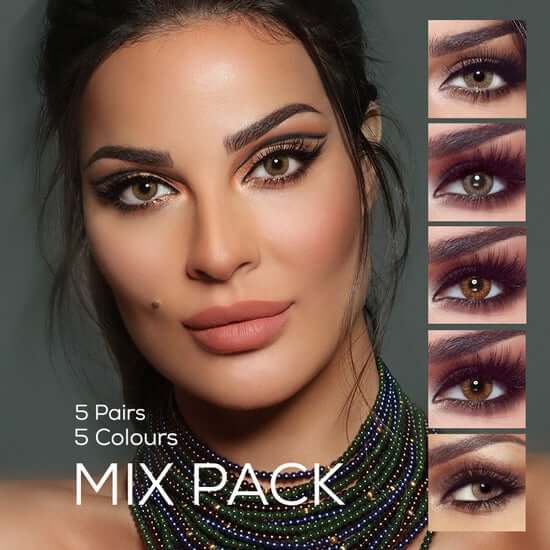 Bella One Day 5 Color 5 Pairs Contact Lenses Pack