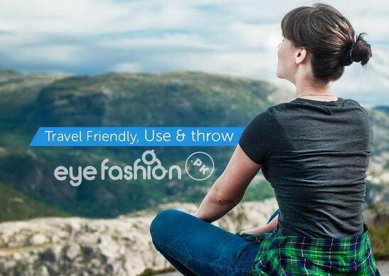 Travel Friendly, Use & Throw Away No Maintenance Bausch & Lomb Contact Lenses by Eye Fashion Pakistan